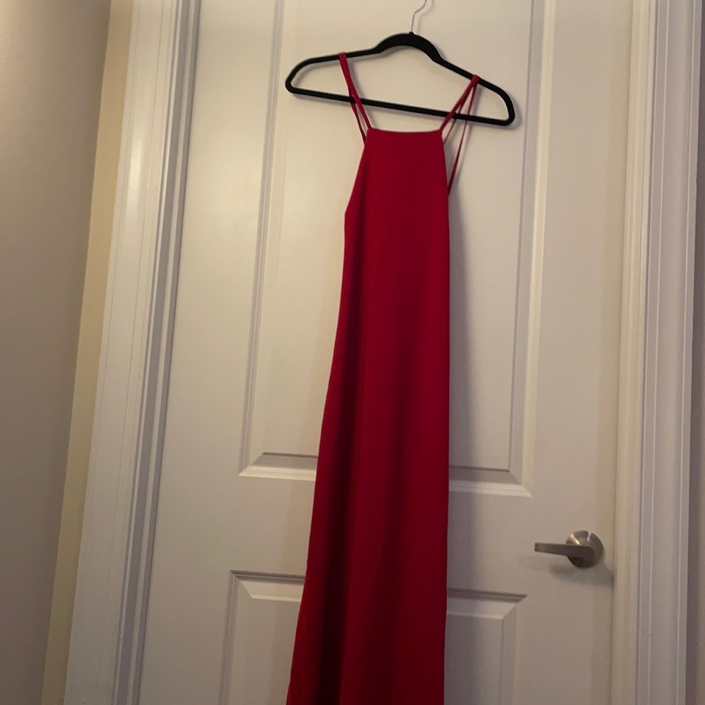 *NEW* Red Back Lace Up Formal Dress - Picture 1 of 3
